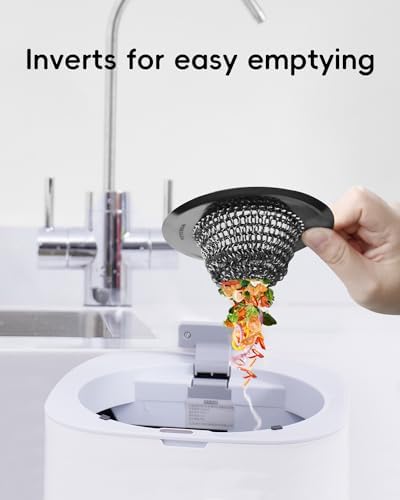 Wokdada Black Reversible Sink Strainer with 304 Stainless Steel