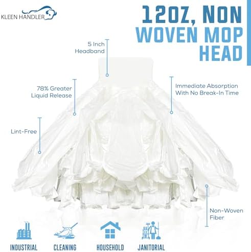 KLEEN HANDLER Non-Woven Mop Head Refill Pack of 6