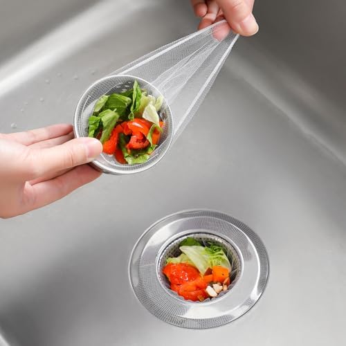 Muslish 200 Pack Kitchen Sink Strainer Mesh Bags 1