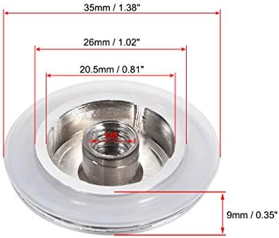 Uxcell Basin Sink Click Zinc Alloy Drain Stopper 35mm Diameter
