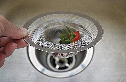 FMH Heavy Duty Stainless Steel Drain Strainer Set of Two 1