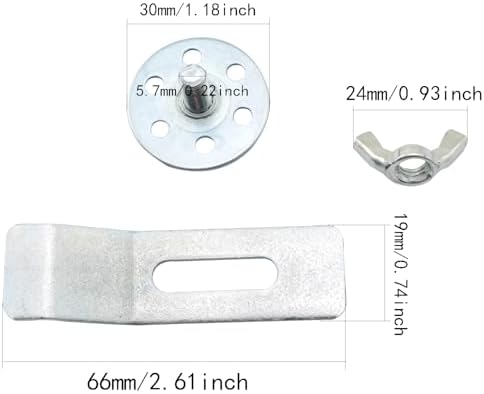 6PCS Galvanised Steel Sink Clamps for Kitchen and Bathroom 1
