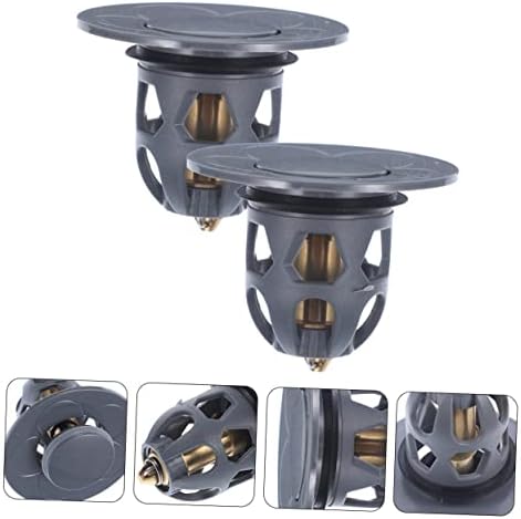 UKCOCO 2pcs Universal Bathtub Drain Plug Copper Material No Leak Easy Install