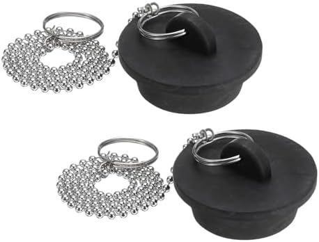 Uxcell 2Pcs Rubber Tub Stoppers for 1-12 Drains