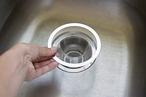 FMH Heavy Duty Stainless Steel Drain Strainer Set of Two 1