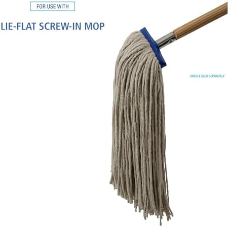 Boardwalk BWK724CEA 24 oz Cotton Wet Mop Head - White 1