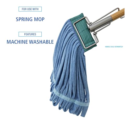 Boardwalk Microfiber Looped-End Wet Mop Heads - Medium Blue 12Carton 1