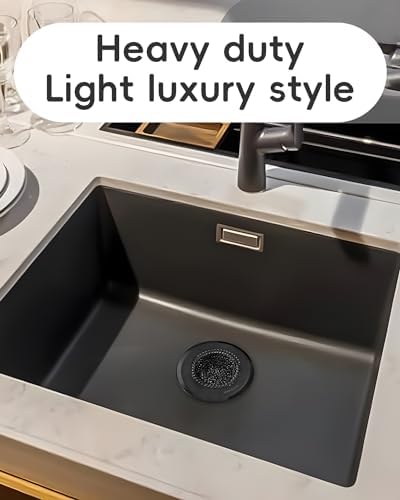 Wokdada Black Reversible Sink Strainer with 304 Stainless Steel
