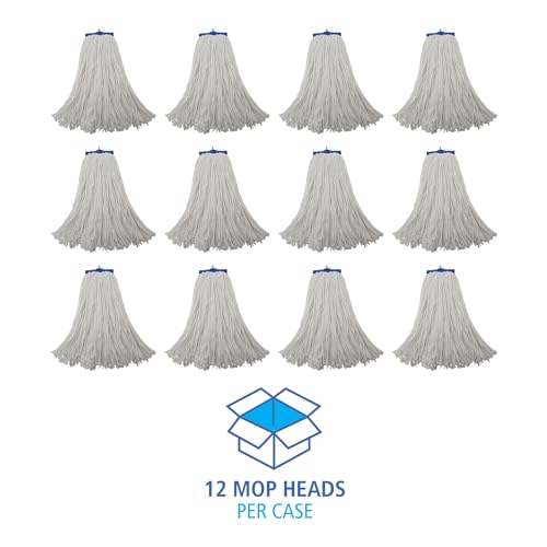 Boardwalk BWK720R 20 oz Lie-Flat Rayon Mop Head - White