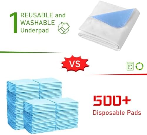 Akicia Reusable Bed Pads 34 X 36 2 Pack 1