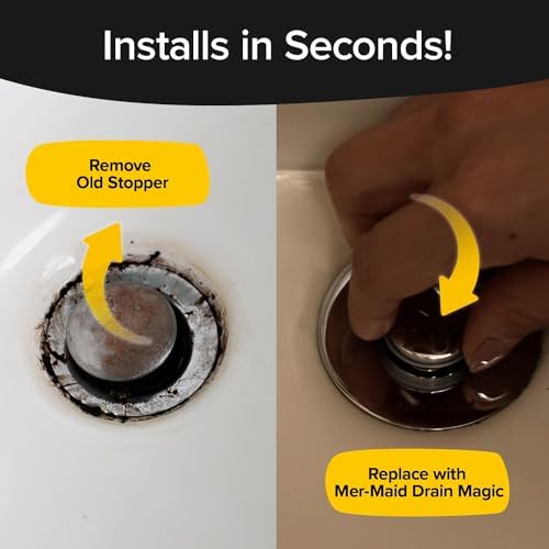 Mer-Maid Drain Magic Universal Sink Stopper 2 Pack