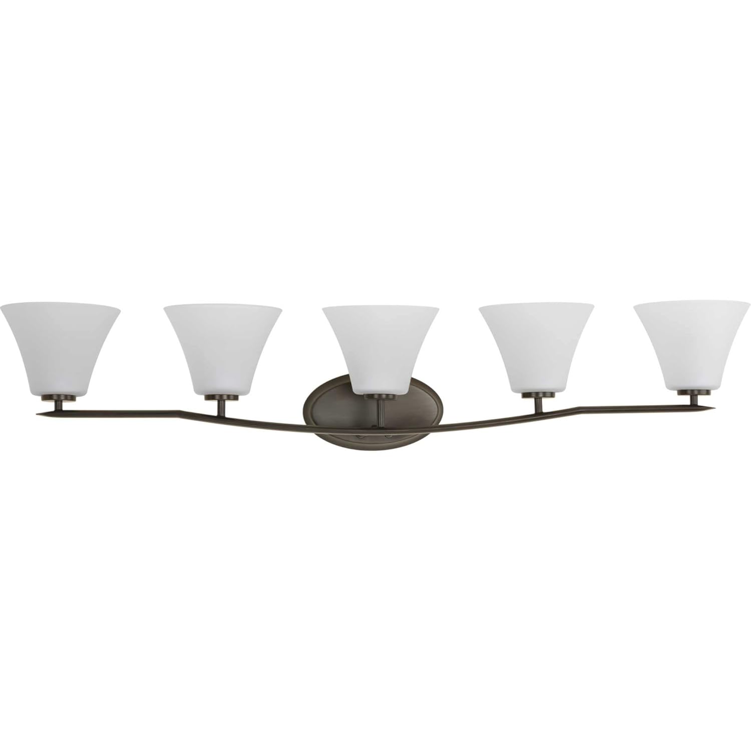 5-Light Brushed Nickel Bath Light by Progress