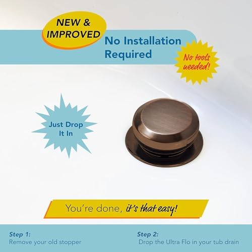 Drain Buddy Ultra Flo 2 in 1 Sink Stopper Hair Catcher 1