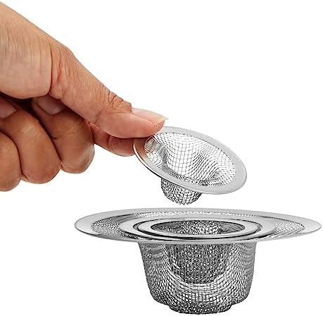 Juvale 4-Pack Stainless Steel Sink Strainers