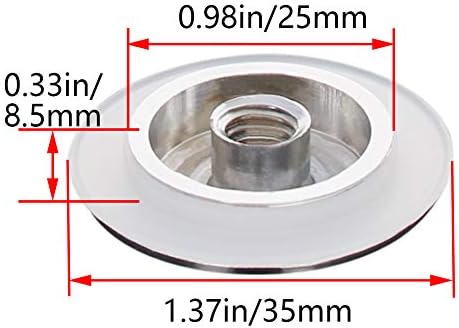 Bettomshin 2Pcs Basin Sink Drain Stopper with Push Button