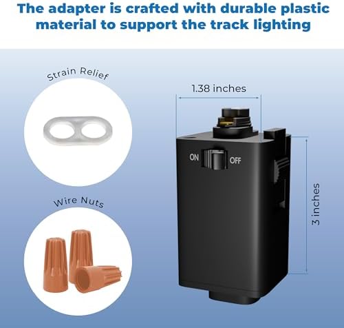 OHLECTRIC Pendant Track Adapter - Pack of 4 Black