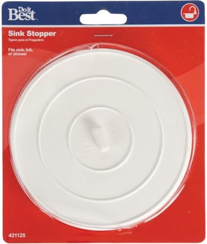 Do it Best 5-Inch Rubber Sink Stopper White