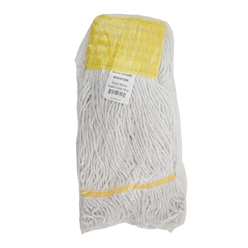 Boardwalk BWK501WH 5 in Headband Super Loop Wet Mop Head - Small White