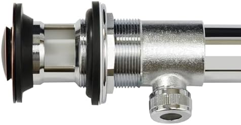 Purelux Bathroom Sink Drain Stopper with Overflow and Lift Rod