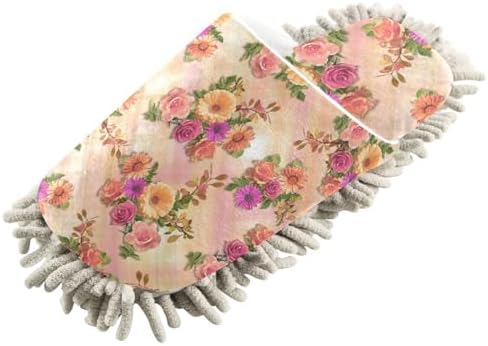 Kigai Microfiber Cleaning Slippers with Flowers
