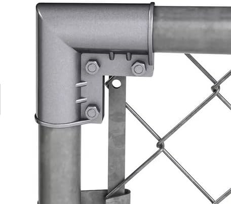 Dailydanny Chain Link Fence Gate Corner 4 Pack Black 1