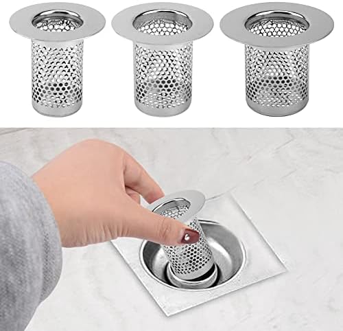 Ranjaner 6Pcs Stainless Steel Drain Cover Set