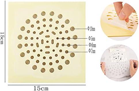 26 Pack Disposable Shower Hair Catcher with Waterproof Adhesive