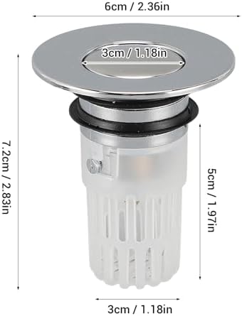 SASKATE Sink Drain Strainer with Detachable Mesh Basket
