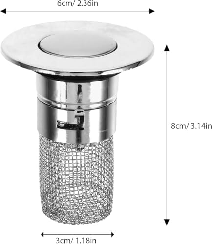 Joes Drainer Sink Strainer Stopper - Universal Kitchen and Bathroom Drainage Replacement