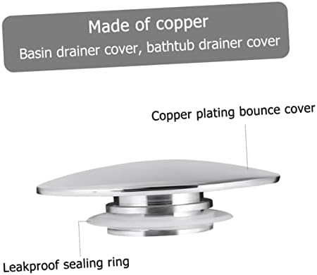 TEHAUX Pop Up Bathtub Drain Cover Zinc Alloy Easy Clean