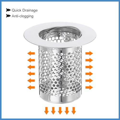 Uxcell 3 Pack Drain Strainer for Kitchen Bathroom