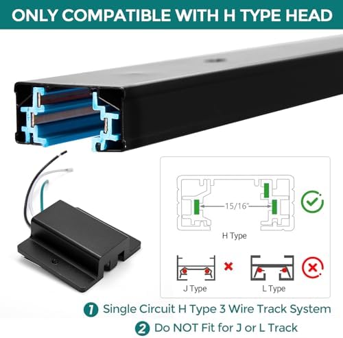 iCreating H Track Lighting Connector - 3 Wire Accessory