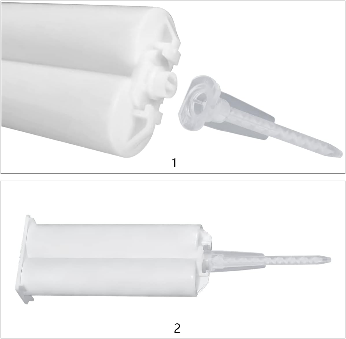 50PCS Epoxy Mixing Nozzle Static Mixer Tips for 50ml Resin Cartridges