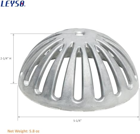 Leyso FS-DS Heavy Duty Aluminum Drain Cover 5-14 Diameter