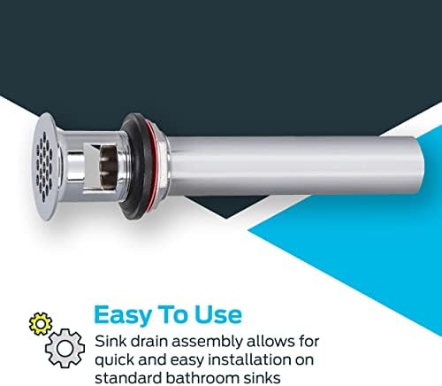Eastman EZ-FLO 1-12 Inch Chrome Sink Strainer