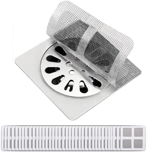 Hair Catcher for Shower and Sink Drains - 4x4 Inch Grid