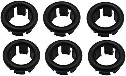 VRSS 6-Claw Sink Overflow Cap 6Pcs Black 1