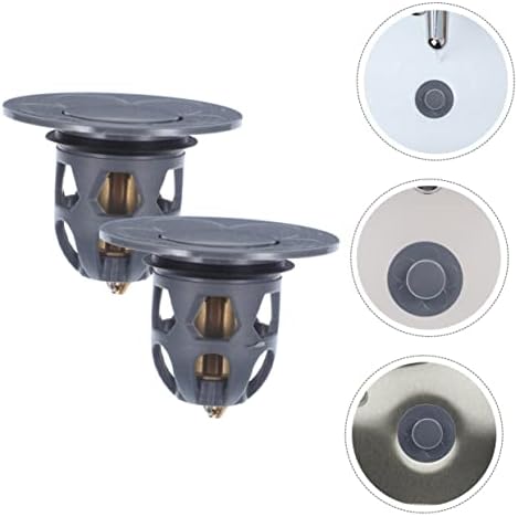 UKCOCO 2pcs Universal Bathtub Drain Plug Copper Material No Leak Easy Install
