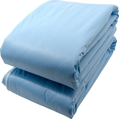 2 Pack - 100 Cotton Blue Bed Pad - 36 X 52 Incontinence Underpad