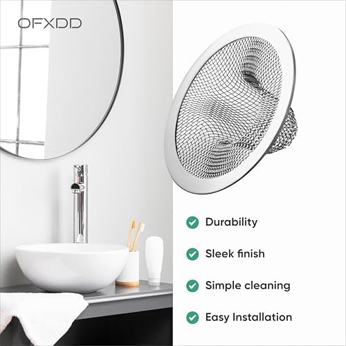 OFXDD Bathtub Drain Cover Hair Catcher 3 Inch 1