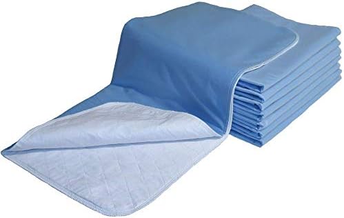 2 Pack 100 Cotton Bed Pads with Waterproof Vinyl Backing 36 x 52