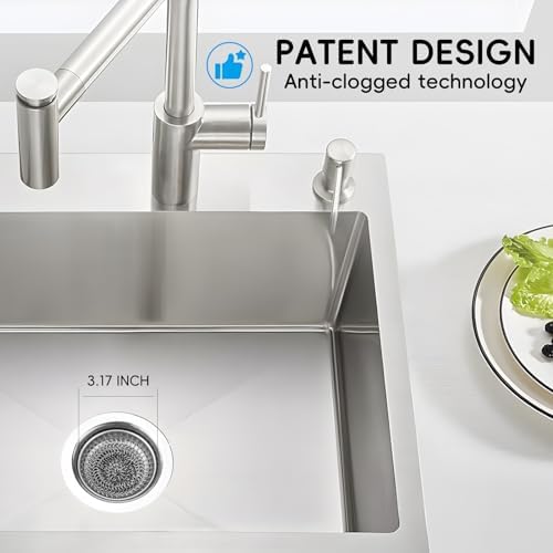 Wokdada Reversible Stainless Steel Sink Strainer