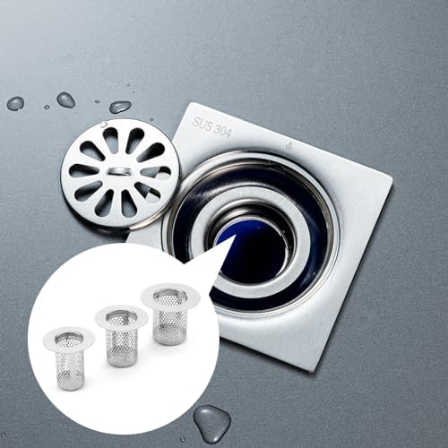 Faotup 3Pcs Stainless Steel Sink Strainer for Kitchen and Bathroom