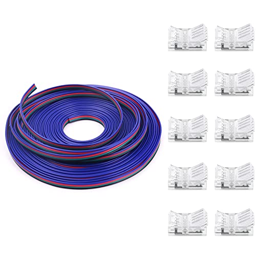 iCreating 328ft 22 AWG 4Pin RGB LED Strip Wire Cable Strand