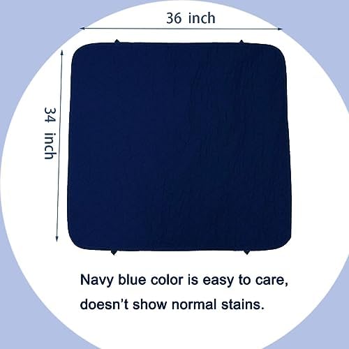Jadefun Reusable Incontinence Bed Pads 2 Pack 34X36 Waterproof