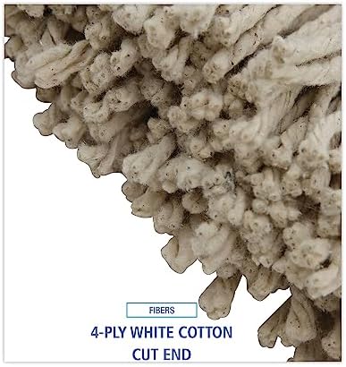 Boardwalk BWK716CEA 16 oz Cut-End Lie-Flat Cotton Wet Mop Head - White