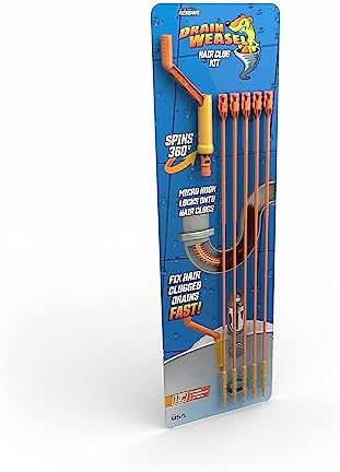 FlexiSnake Drain Weasel Tool with 5 Lemon Scent Pods