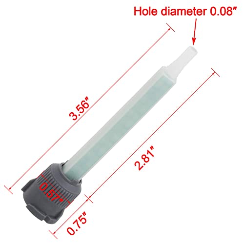PAGOW 20 Pcs Epoxy Mixing Nozzle Tips for AB Glue Cartridge