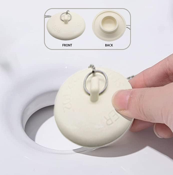 Gadgetime USA Tub Stopper with Chain for 15 to 2 Inch Drains