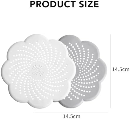 SOBERNA Drain Hair Catcher 2 Packs Gray White